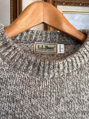 90s Vintage L.L.Bean Marled Wool Blend Sweater Women’s L